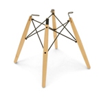 Wood Dowel BASE ONLY for Modernica Case Study Fiberglass Chair Wood Dowel BASE ONLY for Modernica Case Study Fiberglass Chair