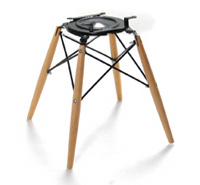 Wood Swivel Dowel Chair BASE ONLY Modernica Wood Swivel Dowel Chair BASE ONLY Modernica