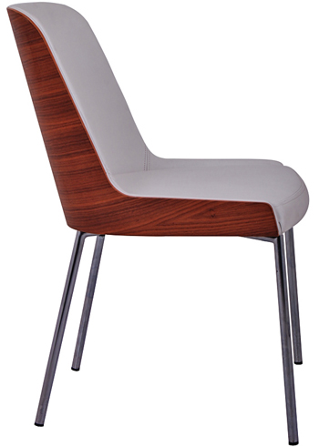 Hudson Plywood Side Chair Dining Chair Metal Base Nuans Design Hudson Plywood Side Chair Dining Chair Metal Base Nuans Design